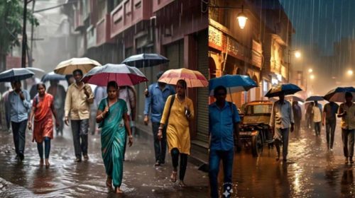 छत्तीसगढ़ में मौसम ने अचानक ली करवट, 19 जिलों में बारिश और तेज हवाओं की चेतावनी…..