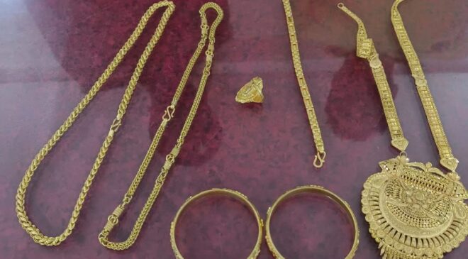 नकली स्वर्ण आभूषण पर कूटरचित, 833 एवं 916 कैरेट का फर्जी हालमार्क, बैंक में गिरवी रखकर ऋण लेने का प्रयास, आरोपी गिरफ्तार