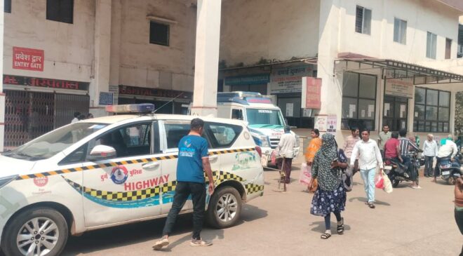 गंभीर रूप से घायल युवक को जीवनरक्षक उपचार हेतु ग्रीन कॉरिडोर प्रदान, 40 मिनट में रायपुर पहुँचाया गया