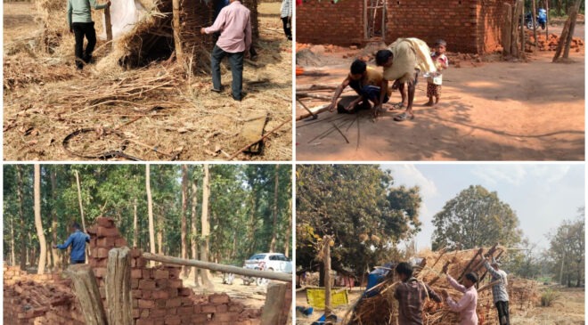 वन विकास निगम ने हटाया अवैध अतिक्रमण, ग्रामीणों का मिला सहयोग