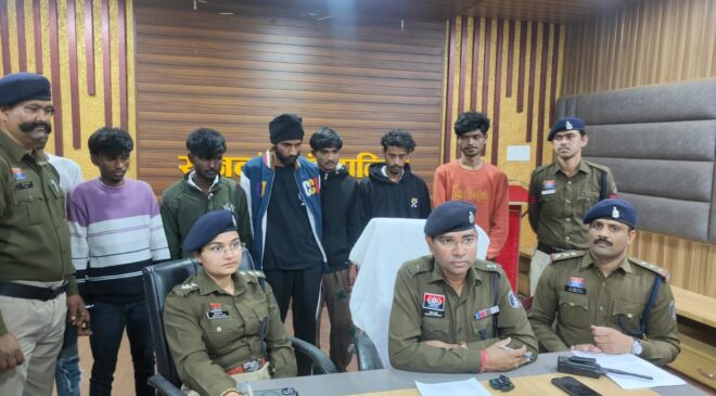 साइबर सेल एवं थाना सिटी कोतवाली राजनांदगांव पुलिस की कार्यवाही, 7 आरोपियों को 21-बी एनडीपीएस एक्ट के तहत गिरफ्तार कर भेजा गया जेल