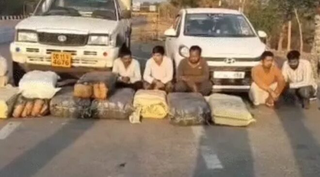 महासमुंद में बड़ी कार्रवाई, तरबूज के नीचे छुपाकर ले जाया जा रहा 1.25 करोड़ का गांजा जब्त, 6 तस्कर गिरफ्तार