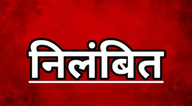 एक माह से अधिक अनुपस्थित रहने पर पटवारी निलंबित, प्रशासन ने की सख्त कार्रवाई